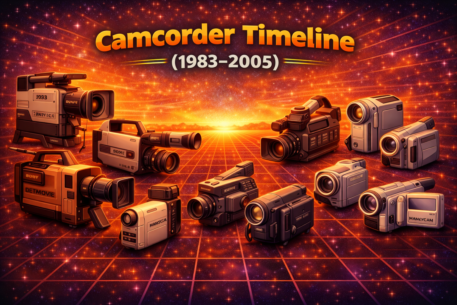 Retro Camcorder Timeline