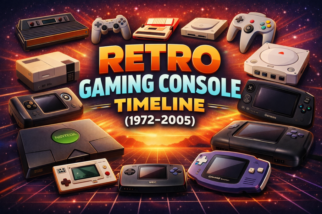 retro gaming console timeline